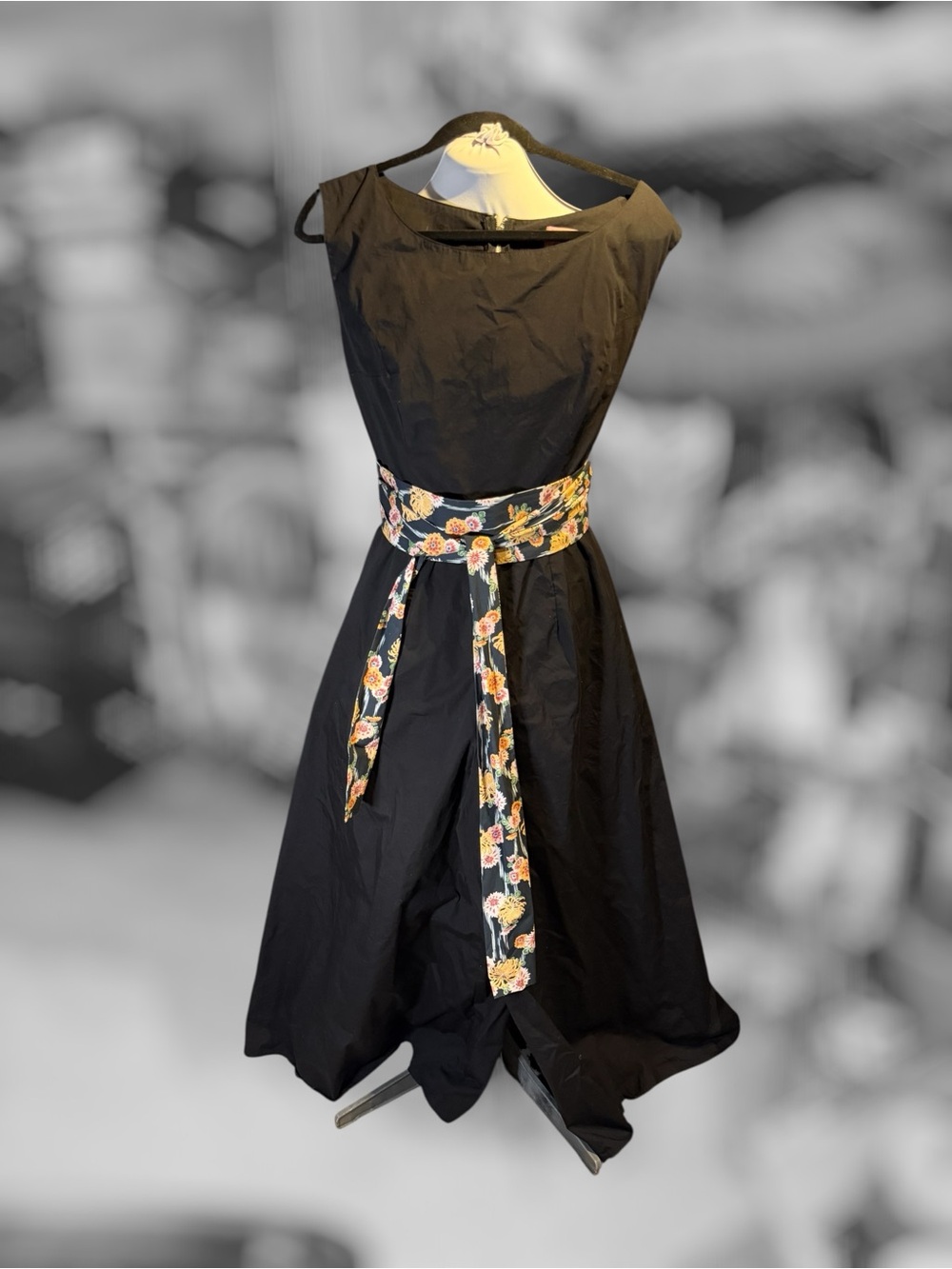 Flora ‘Beach Pajamas’ Wide-leg Jumpsuit with Obi Belt UK18